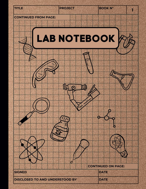 Lab Notebook: Quad Ruled Science Laboratory Book