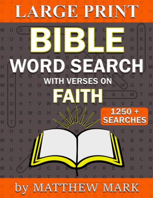 Large Print Bible Word Search – with Verses on Faith