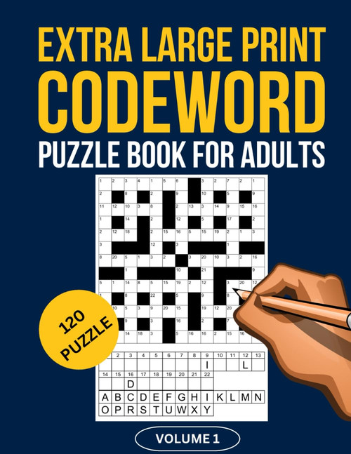 Large Print Codewords Puzzle Book for Adults