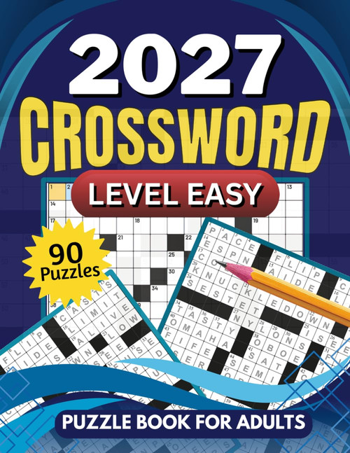 Large Print Easy Crossword Puzzle Book for Adults