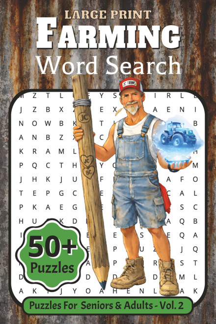 Large Print Farming Word Search: A Fun Activity Book for Adults & Seniors