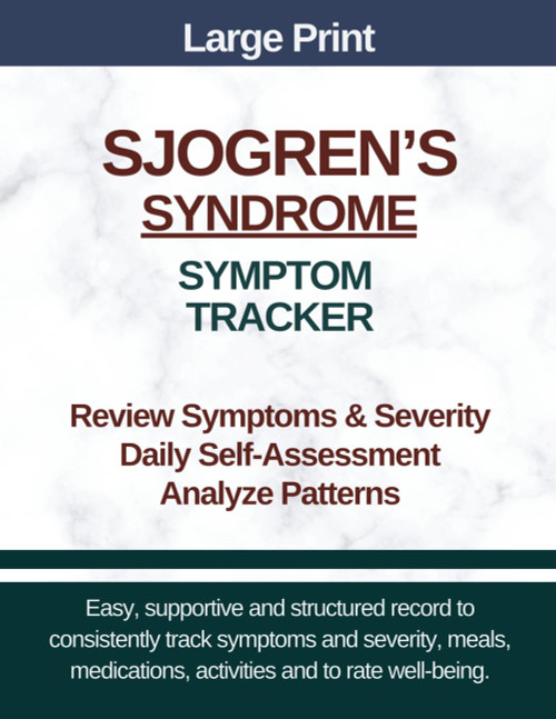 Large Print Sjogren's Syndrome Symptom Tracker