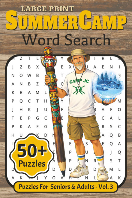 Large Print Summer Camp Word Seach