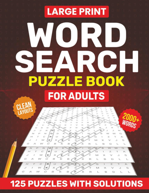 Large Print Word Search Puzzle Books for Adults