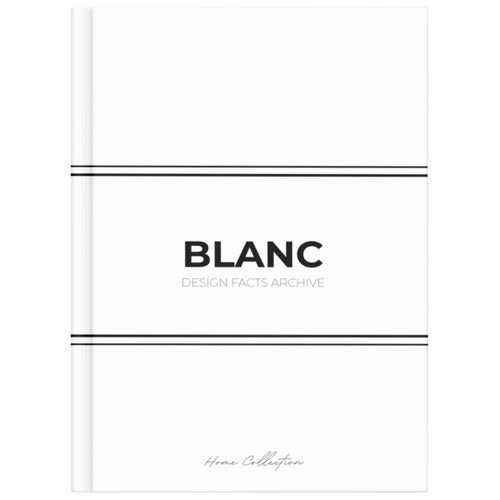 Large White Coffee Table Book – BLANC Design Facts Archive: Decorative Neutral