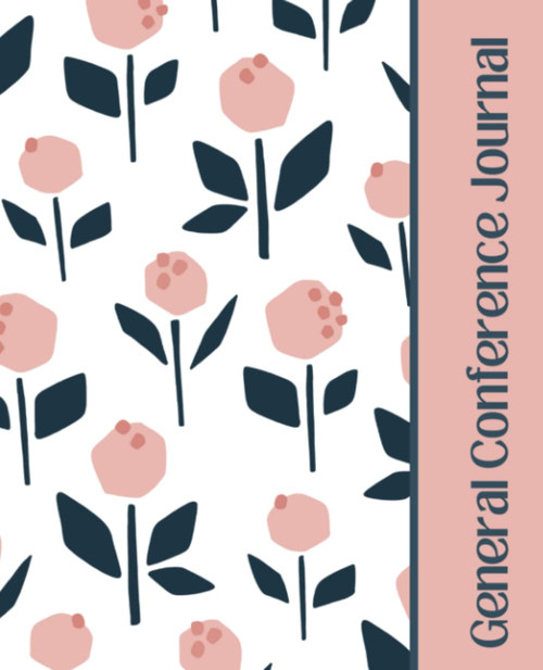 LDS General Conference Journal: Floral Notebook for Church of Jesus
