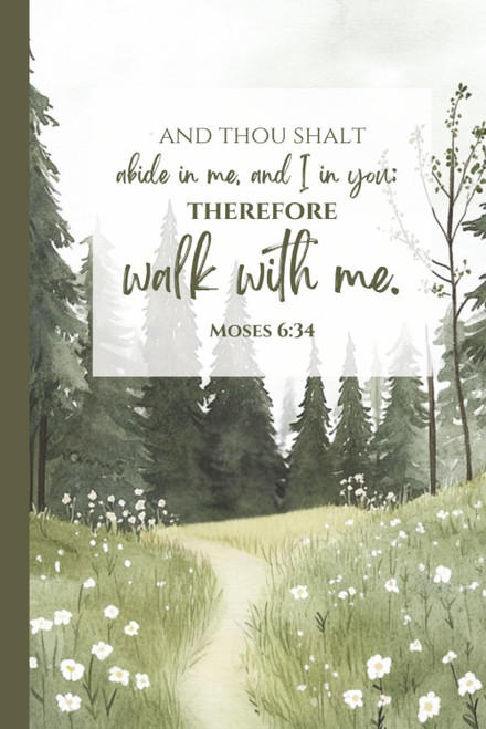 LDS Youth Theme 2026 Walk With Me Moses 6:34 Notebook: And thou shalt abide in me
