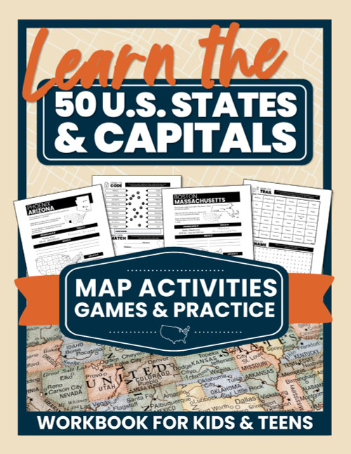 Learn the 50 U.S. States & Capitals: Map Activities