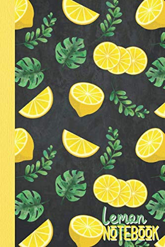 Lemon notebook: blank lined lemon journal or diary