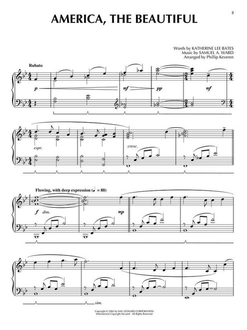 Let Freedom Ring! Phillip Keveren Piano Solo Songbook