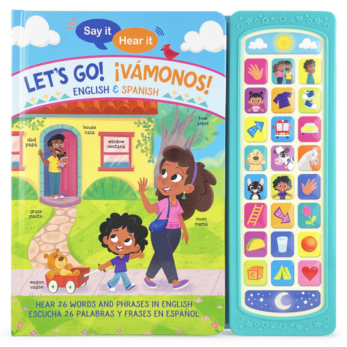 Let's Go! ¡Vámonos! English & Spanish First Words Bilingual Sound Book for Children and Preschoolers