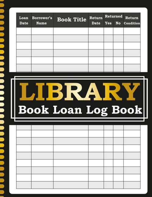 Library Book Loan Log Book: Checkout and Return Tracker | Keep Clear