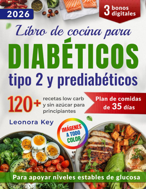 Libro de cocina para diabéticos tipo 2 y prediabéticos