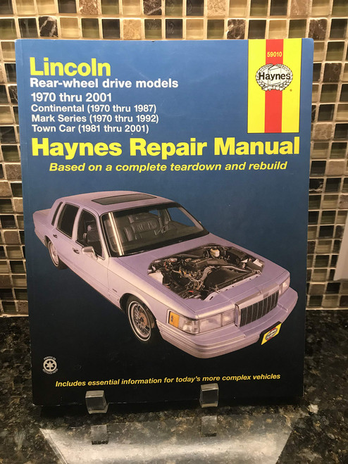 Lincoln Towncar, 1981-2001; Continental, 1970-87; and Mark Series, 1970