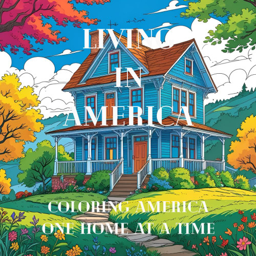 Living in America: A Coloring Adventure Celebrating the Diverse Homes of