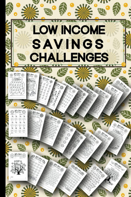 Low Income Savings Challenges: Money Saving Challenge Book |122 Pages