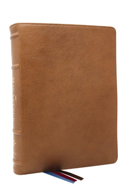 LSB, MacArthur Study Bible, Brown Premium Goatskin Leather, Comfort Print
