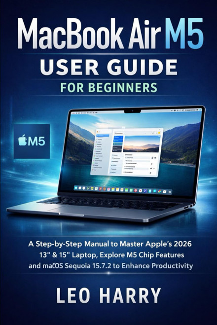 MacBook Air M5 User Guide for Beginners: A Step-by-Step Manual to Master Apple's 2026 13 & 15 Laptop