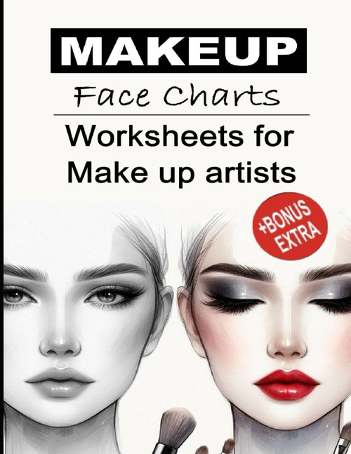 Makeup Face Chart Workbook & Worksheets for Makeup artists