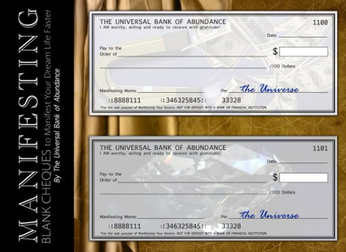 Manifesting Blank Cheques to Manifest Your Dream Life Faster