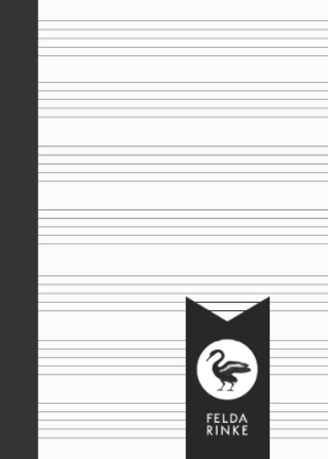 Manuscript Paper A6: Music Notebook | 110 Pages - 55 Sheets | 7 Staff /