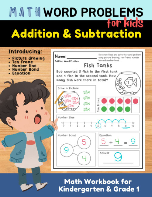 MATH Word Problems for Kids: Addition and Subtraction