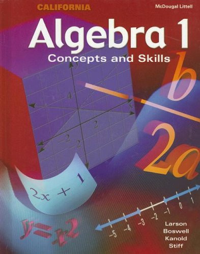 McDougal Concepts & Skills Algebra 1 California