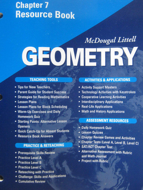 McDougal Littell - Geometry - Chapter 7 Resource Book