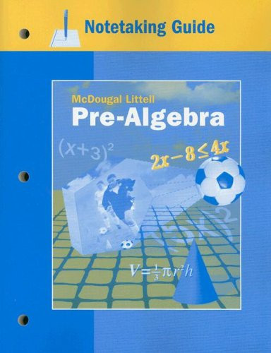 McDougal Littell Pre-Algebra: Notetaking Guide
