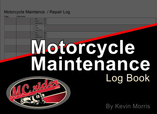MCrider Motorcycle Maintenance Log Book