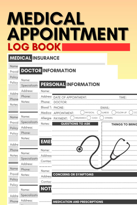 Medical Appointment Log Book: Cute Record book Gift for Any Patient to