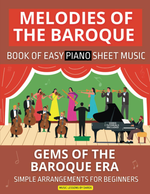 Melodies of the Baroque | Book of Easy Piano Sheet Music