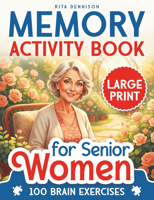 Memory Activity Book for Senior Women