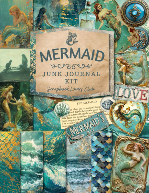 Mermaid: Vintage Ephemera and Scrapbook Paper Collection