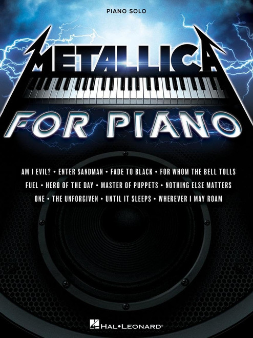 Metallica for Piano Solo | Intermediate Piano Sheet Music Book with 12