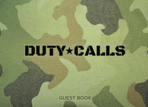 Military Going Away Party Guest Book
