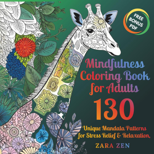 MINDFULNESS COLORING BOOK FOR ADULTS