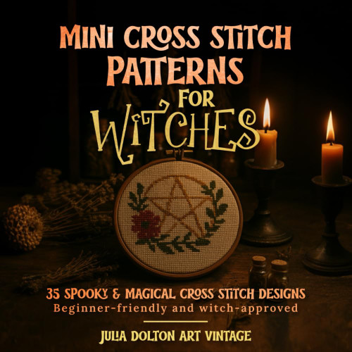 Mini Cross Stitch patterns for Witches