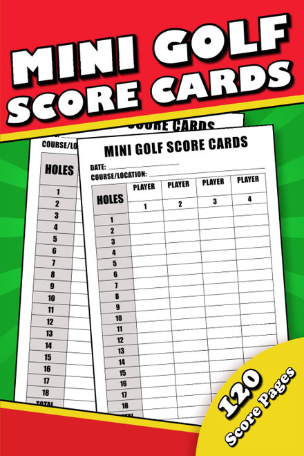 Mini Golf ScoreCards: 120 Score Sheets & Pads for Mini Golf Players