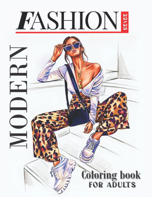 Modern Fashion Coloring Book for Adults