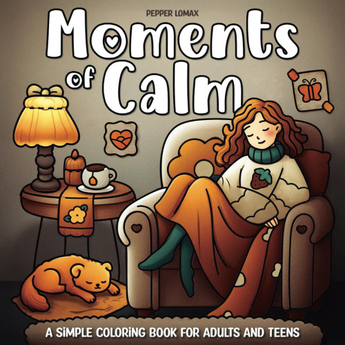 Moments of Calm Simple Coloring Book for Adults and Teens