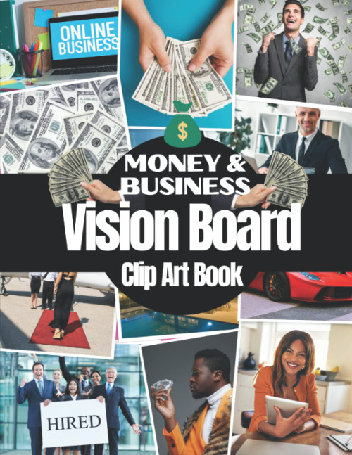 Money and Business Vision Board Clip Art Book