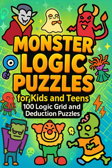 Monster Logic Puzzles for Kids and Teens
