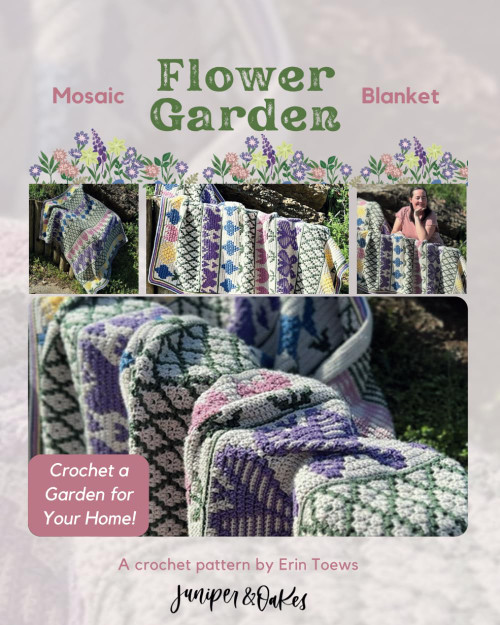Mosaic Flower Garden Blanket: Crochet a Garden for Your Home!