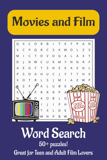Movie Word Search Book: Easy to Read Print Puzzles about Films and Shows!