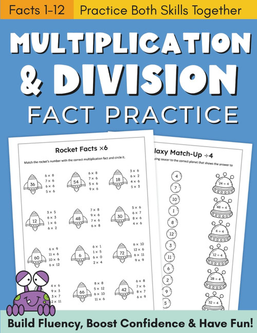 Multiplication & Division Math Facts 3rd Grade Workbook