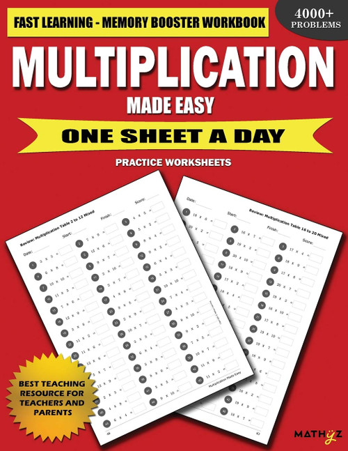 Multiplication Made Easy: Fast Learning - Memory Booster Workbook One