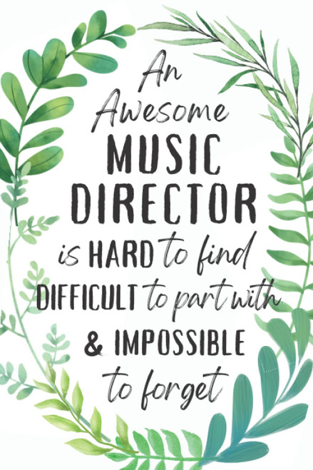 Music Director Gifts: An Appreciation and Thank You Gift