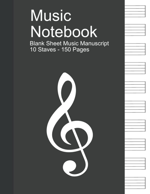 Music Notebook - Standard Music Manuscript Paper