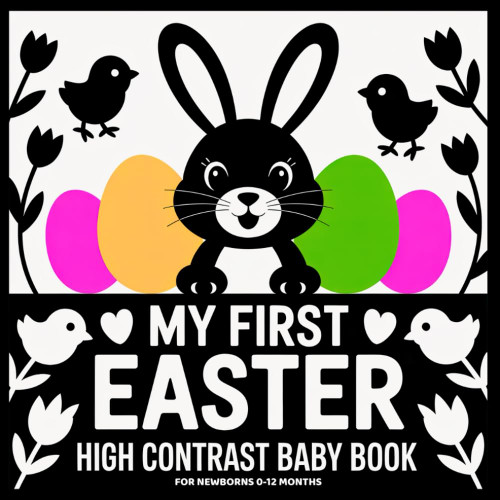 My First Easter: High Contrast Baby Book for Newborns 0–12 Months: Black and White